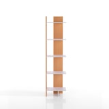 thumbnail of Oreste Luchetta Libreria a colonna RIBE in MDF H.170 x L.41,5 x P.21,5 cm finitura Bianco opaco e Rovere