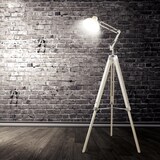 thumbnail of Gasoline - Office_p_170_pure - Blanc - Lampadaire Décoratif - Bois Et Métal - Hauteur 170 Cm