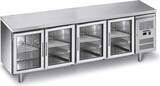 thumbnail of Kühltisch / Getränkekühltisch - 2,2 x 0,7 m - 4 Glastüren