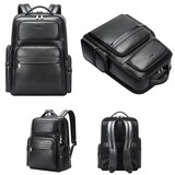 thumbnail of Sac À Dos Ordinateur Grande Capacité Étanche Cuir Véritable Avec Ports USB Type-C YONIS