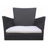 thumbnail of METRO PROFESSIONAL Poltrona impilabile con cuscino Noelani, polyrattan, nero