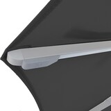 thumbnail of METRO Professional Zweefparasol, aluminium / staal / polyester, Ø 2,5 x 2,44 m, met LED-verlichting en zonnepaneel, antraciet / platina