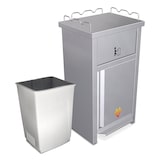 thumbnail of Contenedor inox XS para vaciado de bandejas (Fast-Food)