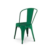 thumbnail of Lot de 4 chaises style industriel en métal vert - Finition brillant