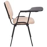 thumbnail of Juego de 4 sillas Ken en tela con mesa plegable Crema