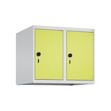 thumbnail of C+P Aufsatzschrank Classic PLUS, 2 Abteile, HxBxT 50x60x50cm, Sicherheitsdrehriegel, Hellgrau/Clowngrün von PROREGAL