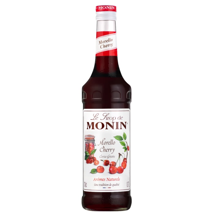 MONIN - Sirop de Cerise Griotte 70 cl pour boissons chaudes, cocktails ou vins aromatisés