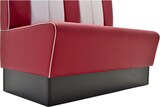 thumbnail of Americano Retro Eckbank | 244x244 cm | Dinerbank Set Rot & Weiß | Gastro Sitzbank mit Ecke