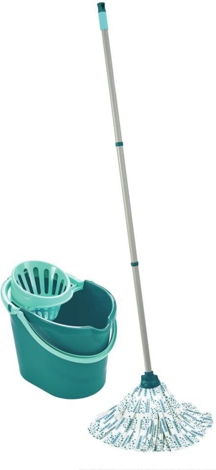 Leifheit Mop-Set Classic - Eimer, Abzieher und Mop-Set - 56796
