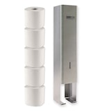 thumbnail of Ersatzrollenhalter Toilettenpapier aus Edelstahl 11,5x10,5x55 cm Silber