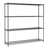 thumbnail of Combisteel Regalsystem mit 4 Böden aus Stahl schwarz 1500x450x1800mm