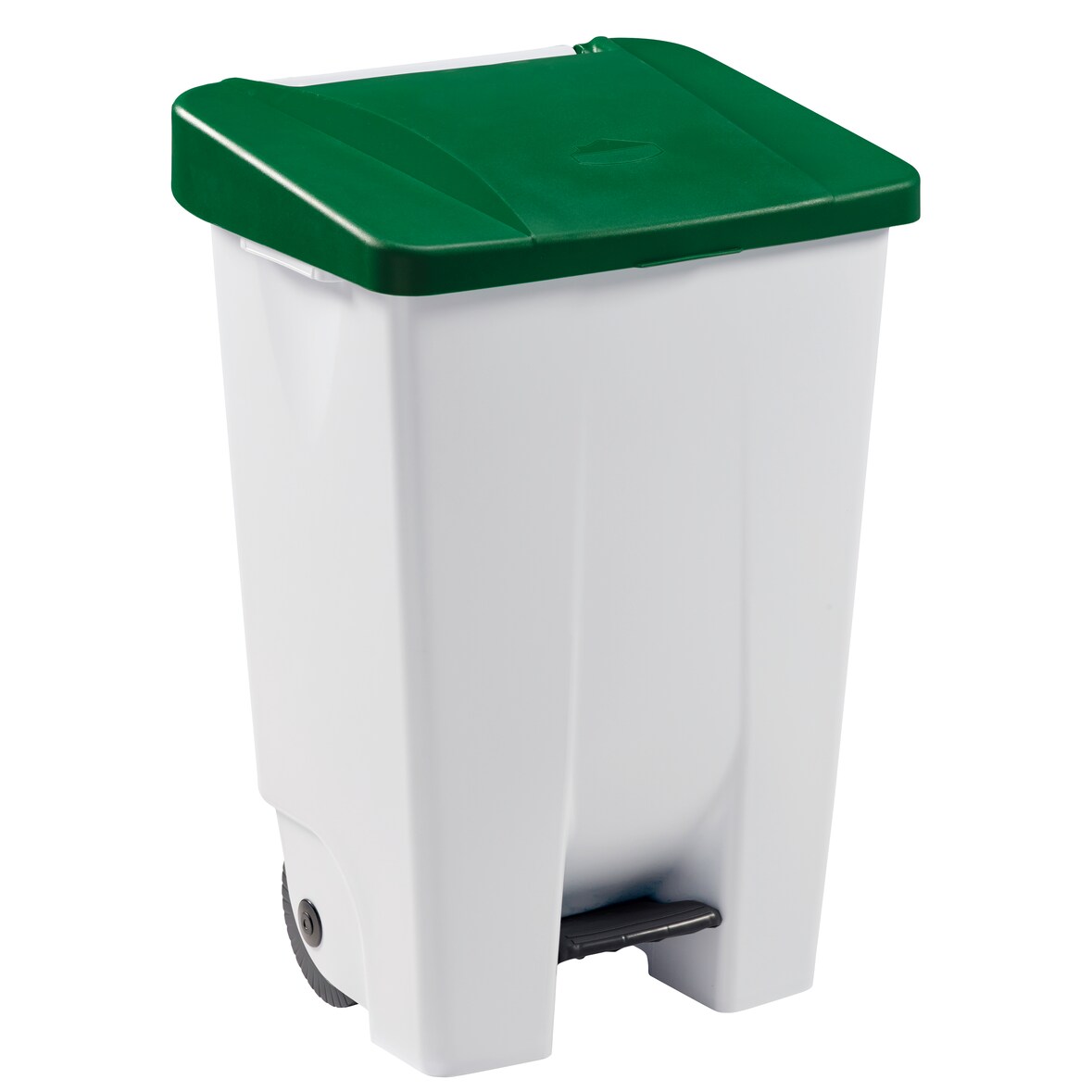 ROSSIGNOL Poubelle mobile 80L à pédale MOBILY vert