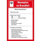 thumbnail of Schild I Aushang Alarmplan im Brandfall, Kunststoff, 200x300mm