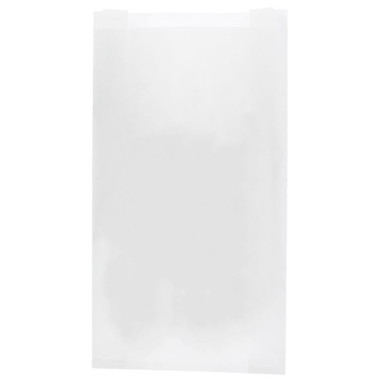 MONOUSO - Bolsa de Papel Blanca 14+7x24cm (100 Uds)