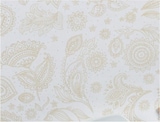 thumbnail of Schachtel mit 150 Novotex Cut Tischdecken (Vlies) 120x120 Weiß Dekoriert Jakarta Gold