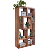 thumbnail of FineBuy Design Bücherregal Massiv Sheesham 180cm Massivholz Raumteiler Regal Neu