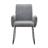 thumbnail of SVITA ALBA 2er Set Esszimmerstühle Armlehnstuhl Polsterstuhl Stoffbezug Grau