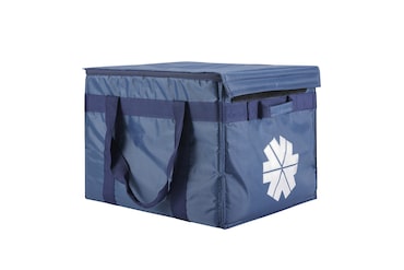 aro Saco refrigerador para gelo ou alimentos, poliéster/ PE, 40 x 34 x 32 cm,  40 L, azul escuro