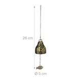 thumbnail of Relaxdays Windspiel Glocken, 4er Set, Feng Shui Glockenspiel, Phönix & Drache Motiv, Garten, Metall, Klangspiel, gold