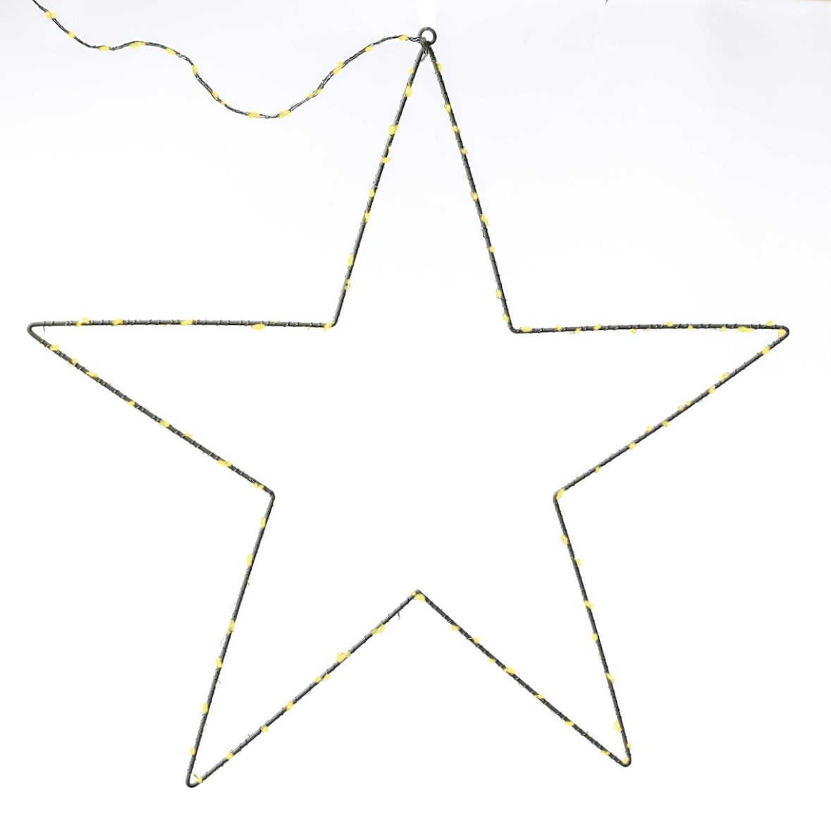 LED Leuchtstern Metallstern 180LED 60cm Weihnachtsstern Timer Innen/Außen