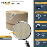thumbnail of zaun|zu® Sichtschutzstreifen Rattan PE für Doppelstabmatten Beige 26m