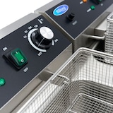 thumbnail of Maxima - 9365158 Fritadeira dupla 2 x 16L 2 cestos com torneira de drenagem e base de armário 230V 73x53x91 cm