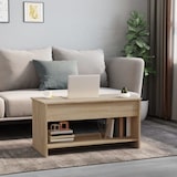 thumbnail of Table basse chêne sonoma 102x50x52,5 cm bois d'ingénierie Modèle Élégia Chic