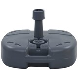 thumbnail of vidaXL Parasolvoet draagbaar gevuld met zand/water grijs