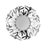 thumbnail of alessi mediterraneo frutero de acero cromado. Altura: 9 cm. Diámetro: 25 cm.