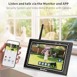 thumbnail of SecuFirst CWL401S Met 7 inch monitor en 1x Draadloze Beveiligingscamera - Zwart