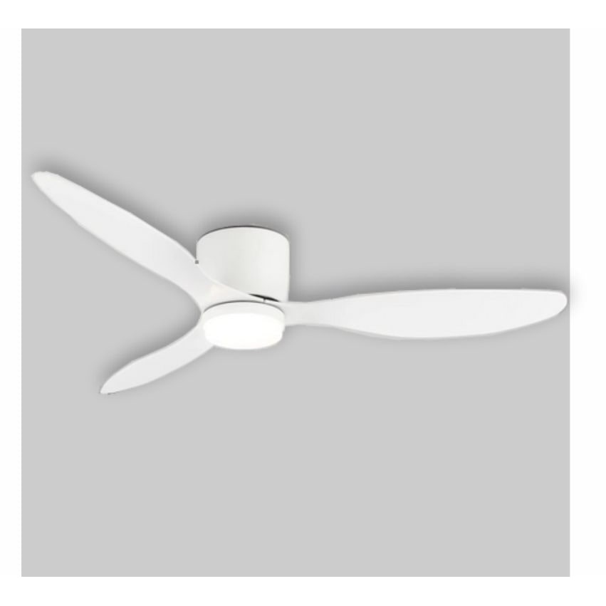 Plafondventilator met verlichting, stille DC-motor, afstandsbediening, wit, Ø 107 cm, instelbare en dimbare lichtkleur