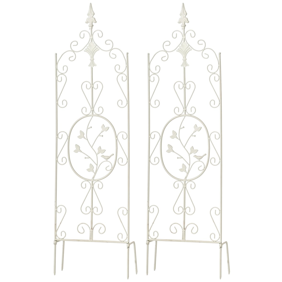 Set de 2 soportes para enredaderas Burgus Blanco