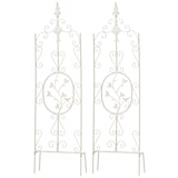 thumbnail of Set de 2 soportes para enredaderas Burgus Blanco