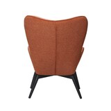 thumbnail of SalesFever Polstersessel | Bezug Strukturstoff | Gestell Metall schwarz | B 80 x T 99 x H 92 cm | kupfer