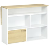 thumbnail of HOMCOM Tavolo da Bar da 2 Persone con 4 Ripiani Aperti e Armadietto