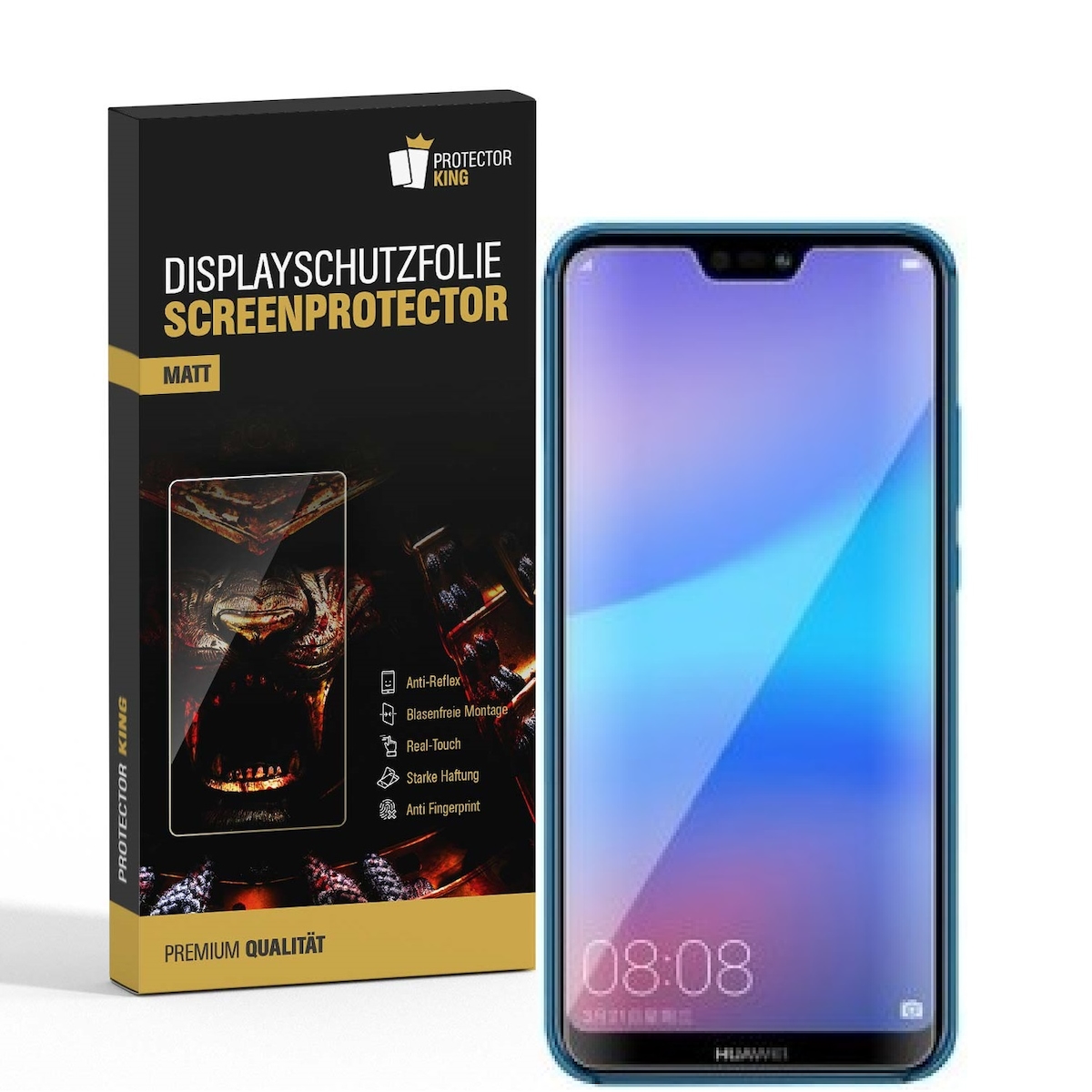 4x Displayschutzfolie für Huawei P20 Lite ANTI-REFLEX Displayfolie Folie MATT