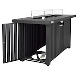 thumbnail of Tepro Feuertisch Topeka XL, Gasbetrieben, 137 x 56 x 63 (B x L x H) cm, mit Glasumrandung, anthrazit