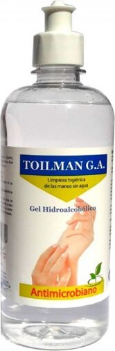 MONOUSO - Antibakterielles hydroalkoholisches Sanitärgel 500ml (12 Stück)