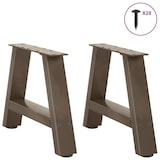 thumbnail of Pieds De Table Basse En Forme De A, 2 Pièces, 50 X (30 31) Cm, Acier