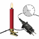 thumbnail of Weihnachtskerzen Lichterkette Weihnachtsbaum 20 Baumkerzen 9,5m Außen