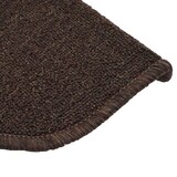 thumbnail of Juego de 15 alfombras para escaleras HWC-G49, alfombra para escaleras, juego de alfombras para escaleras, 65x25cm ~ media caña, marrón