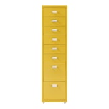 thumbnail of Helloshop26 - Caisson de bureau armoire meuble de rangement à roulettes avec 8 tiroirs 109 x 28 x 41 cm jaune 03_0009113