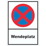 thumbnail of Parken verboten Wendeplatz Aufkleber A3 (297x420mm)