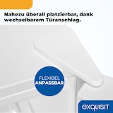 thumbnail of Exquisit Kühl-Gefrierkombination, Kühlschrank mit Gefrierfach, 4-Sterne-Gefrieren, 157 Liter, KGC5231-60-E-050C weiss