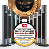 thumbnail of Brandson Turmventilator, 60° oszillierend, Standventilator, GS, mobiler Lüfter, Säulenventilator inkl. Fernbedienung, 96 cm, Ventilator