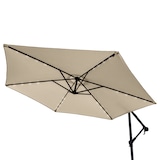 thumbnail of Beige 3m LED Zweefparasol met Voet
