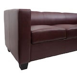 thumbnail of 3-zits bank loungebank Lille ~ kunstleder, roodbruin