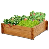 thumbnail of Coemo Hochbeet Riga Kräuterbeet Holz 4-geteilt mit Unterteilung