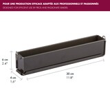 thumbnail of Gobel - Pâté long uni (mini) - antiadhérent - à charnière - fond démontable - 300 x 40 x 60 mm - 219410