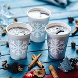 thumbnail of BIOZOYG 50 Stück Heißgetränke-Trinkbecher 300ml / 12ozPappe Winterliche Bedruckung, Einwegbecher Glühweinbecher Pappbecher, biologisch abbaubar